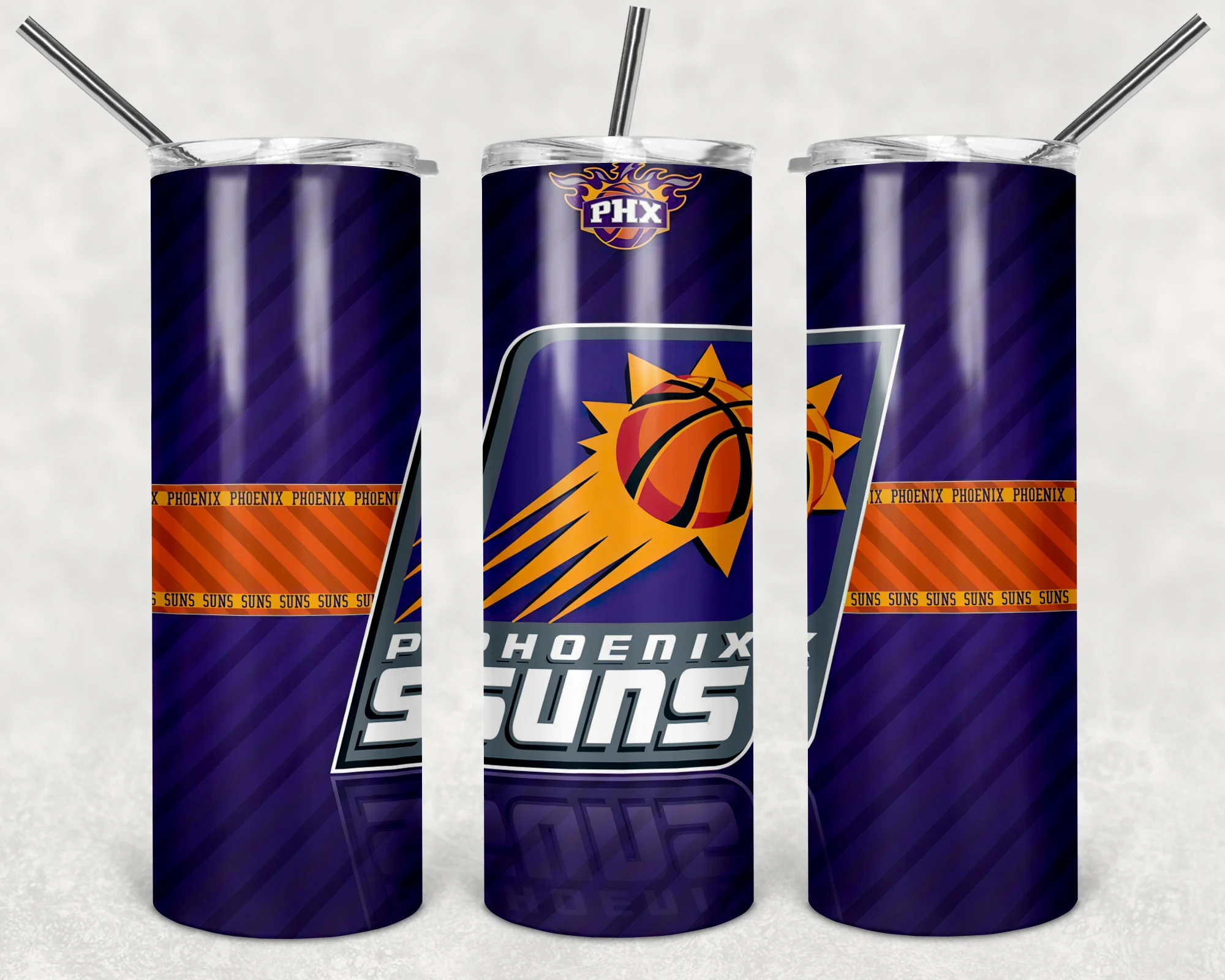 Phoenix Suns 20 oz tumbler sublimation wrap