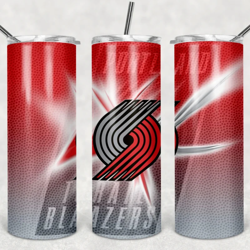 Portland Trail Blazers 20 oz tumbler sublimation wrap