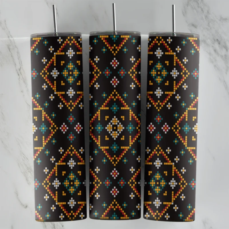 20 Oz Retro 5 Tumbler Cup Design