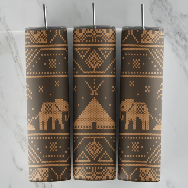 20 Oz Retro 6 Tumbler Cup Design