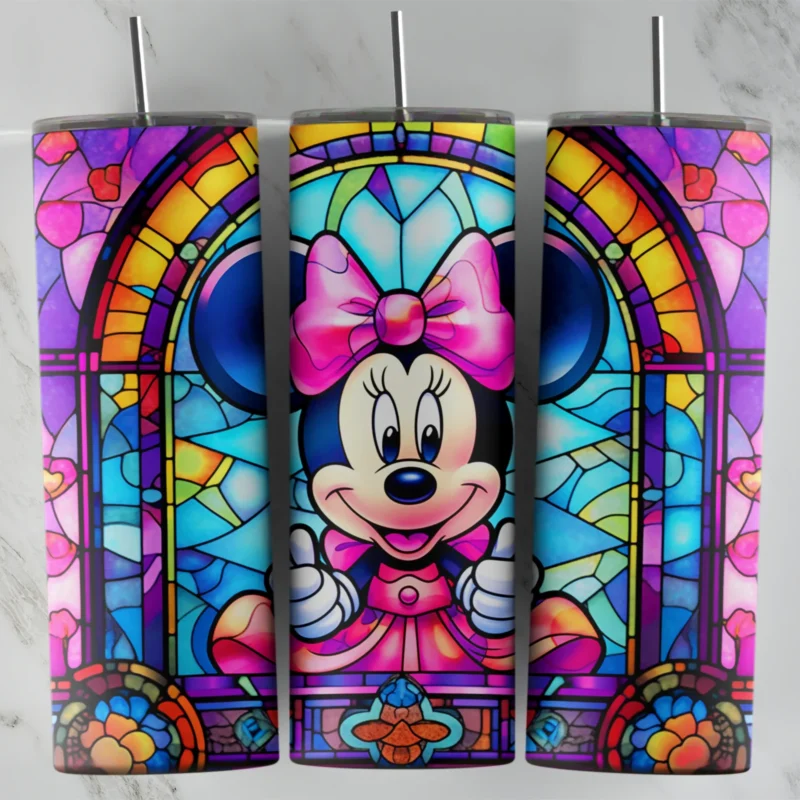 Stained Glass Mickey 2 20 oz tumbler sublimation wrap