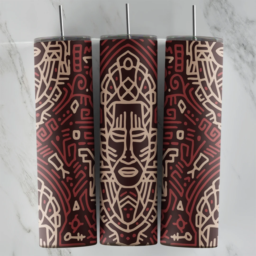 20 Oz Tribal 2 Tumbler Cup Design