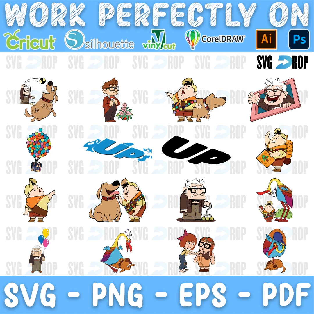 Disney Up SVG bundle
