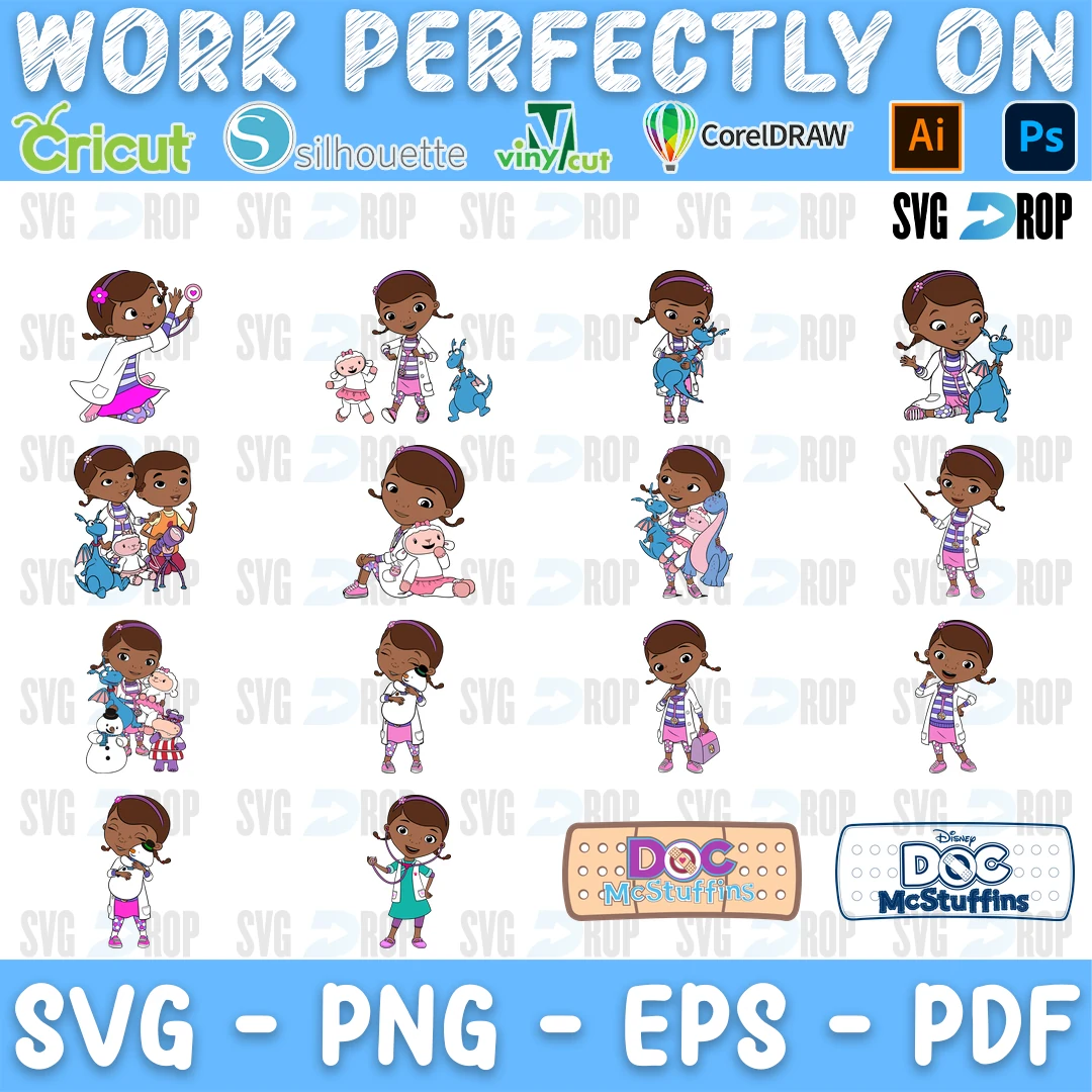 Doc Mc Stuffins SVG bundle