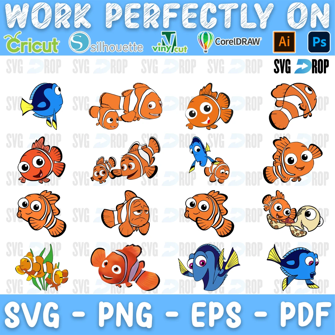 Finding Nemo SVG bundle