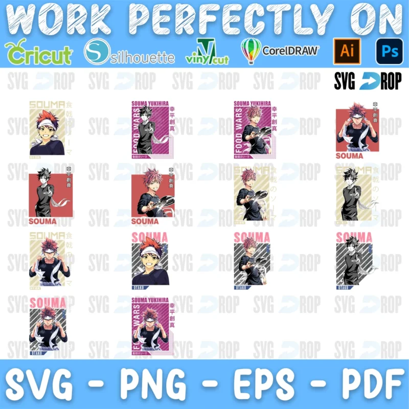 Food Wars Bundle SVG