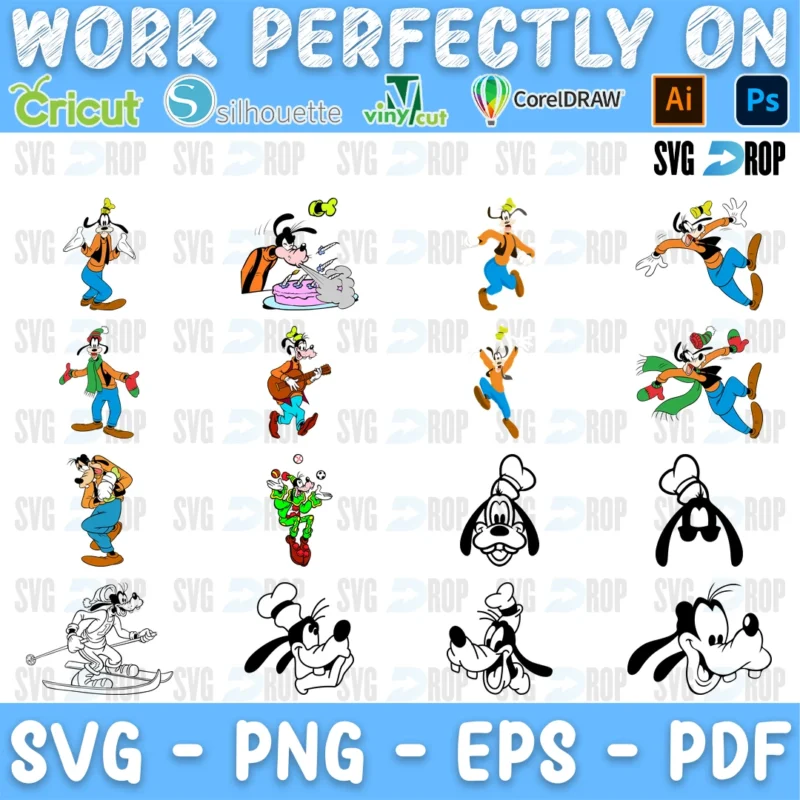 Goofy SVG bundle