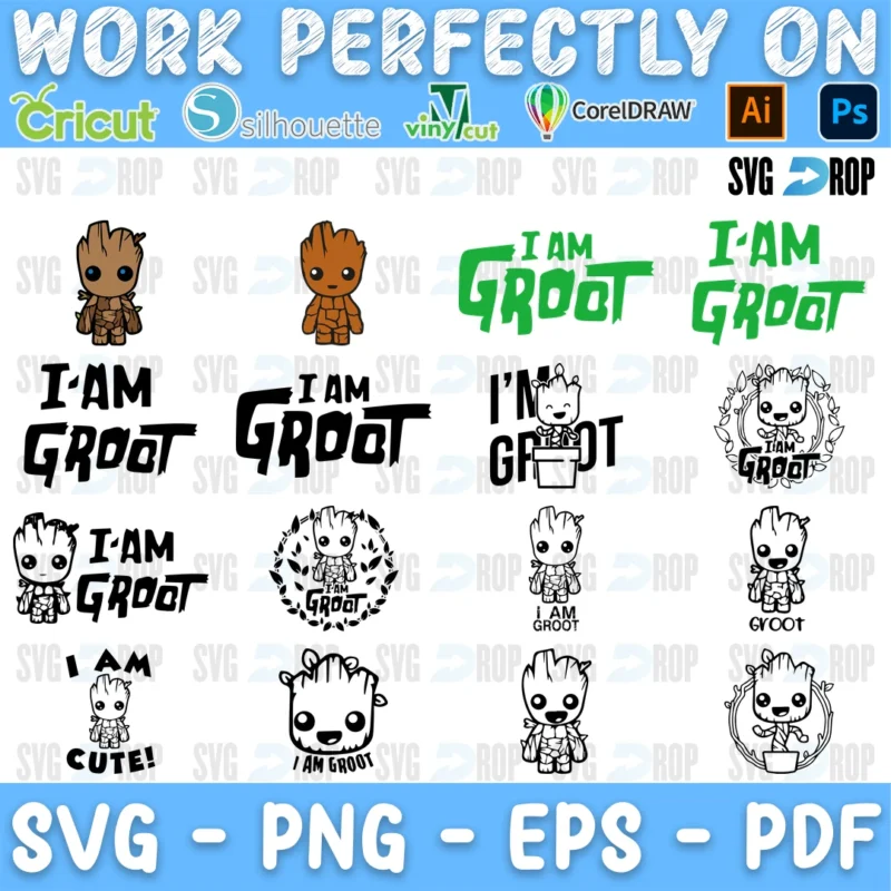 Groot SVG bundle