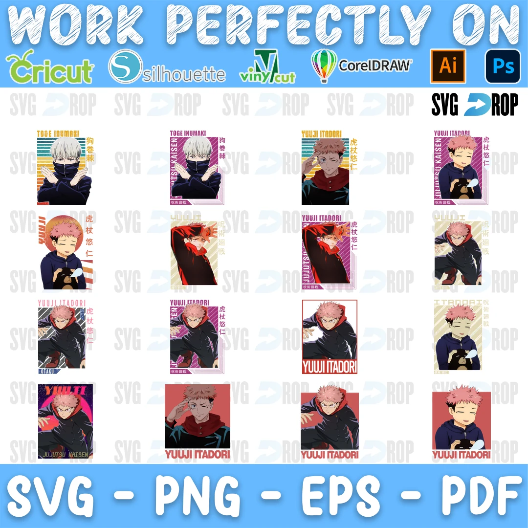 Jujutsu Kaisen Vol 4 SVG bundle