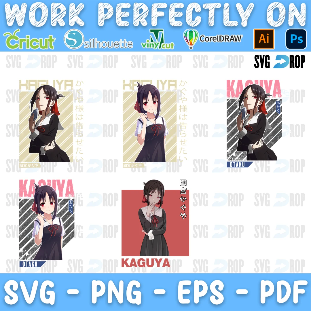 Kaguya Sama SVG bundle