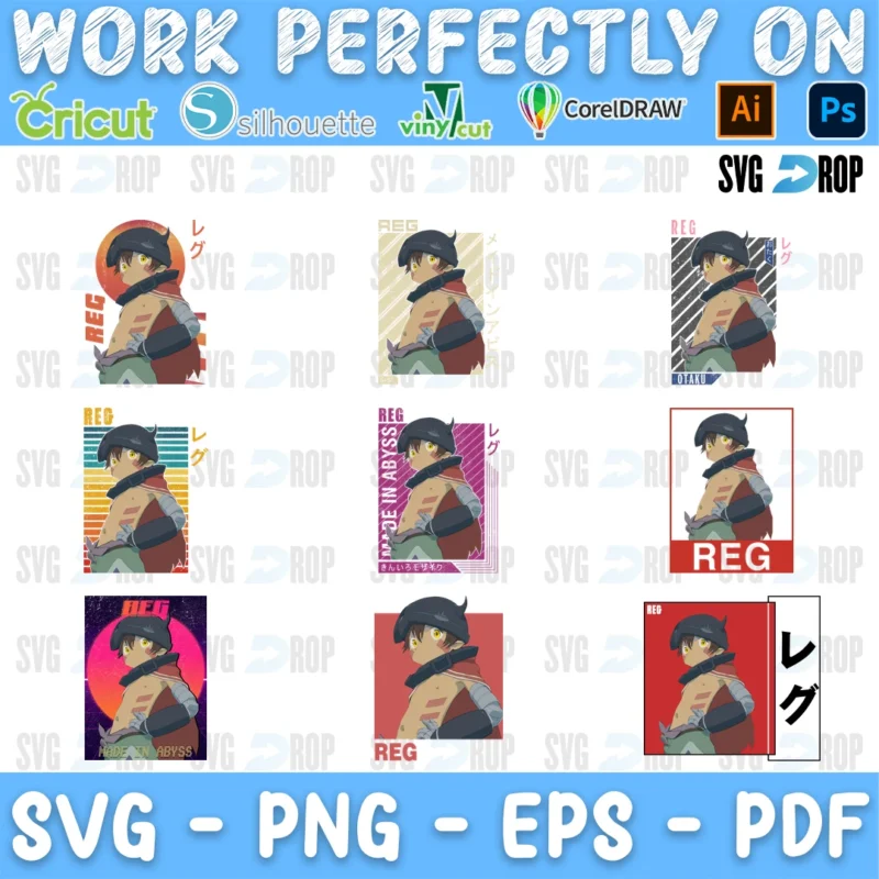 Made in Abyss SVG bundle