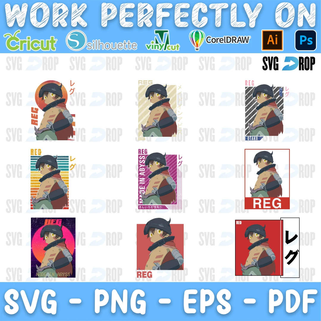 Made in Abyss SVG bundle