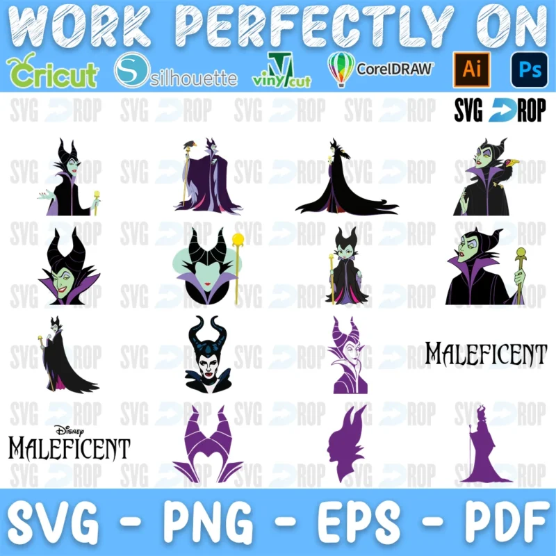 Maleficent SVG bundle