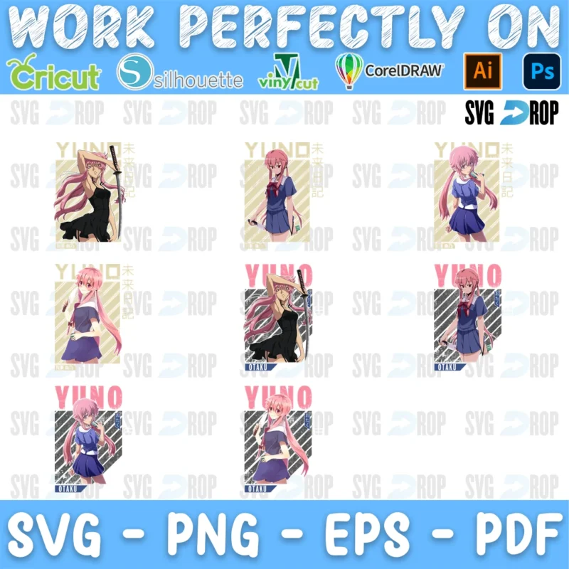 Mirai Nikki SVG bundle