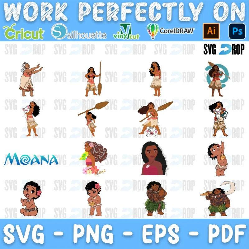 Moana Bundle SVG