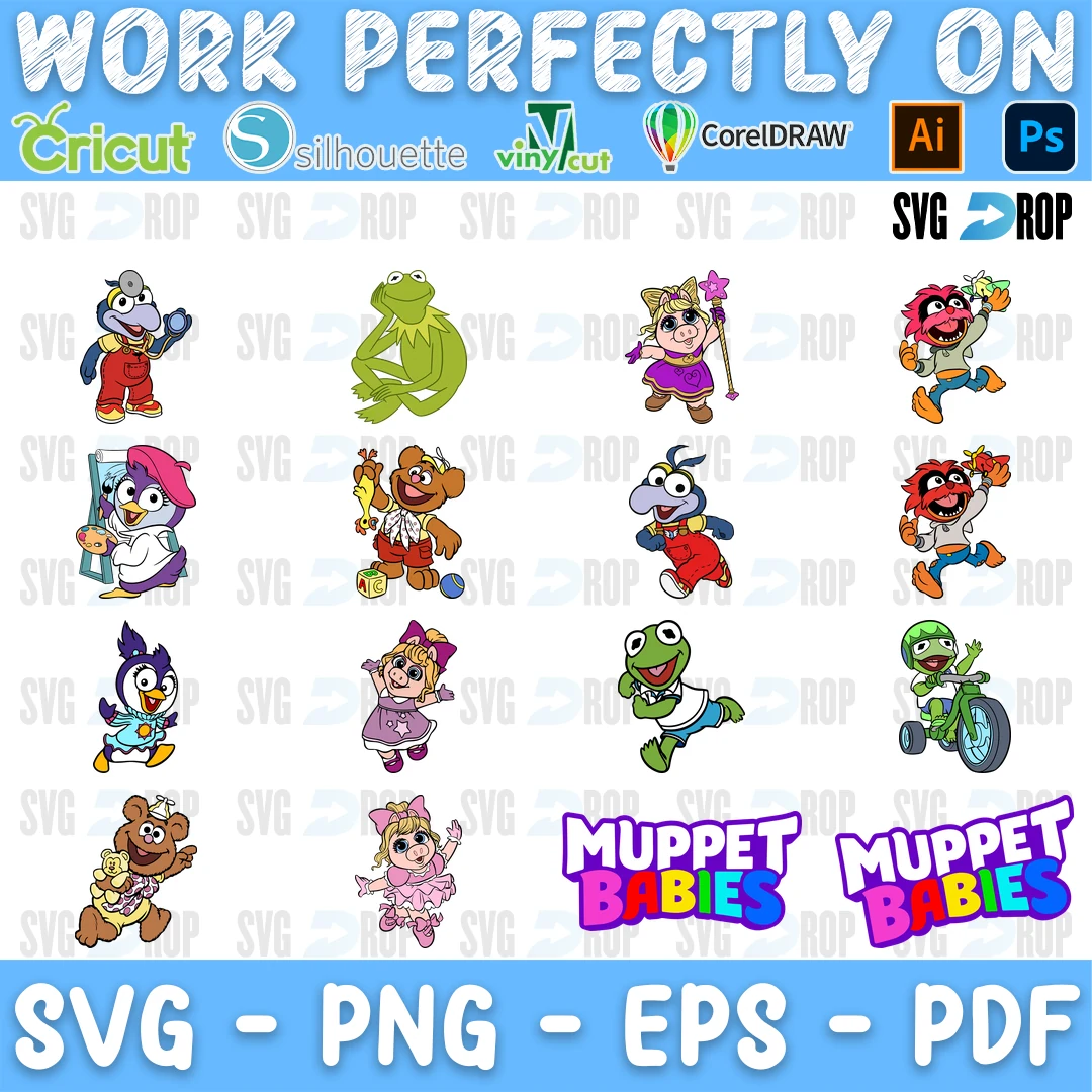 Muppets Babies SVG bundle