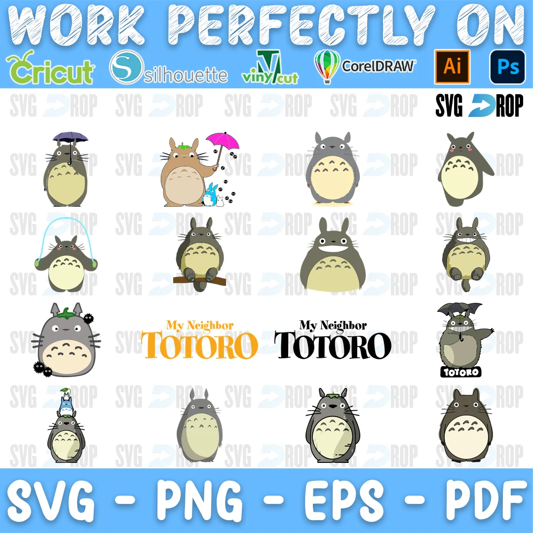 My Neighbor Totoro Bundle SVG