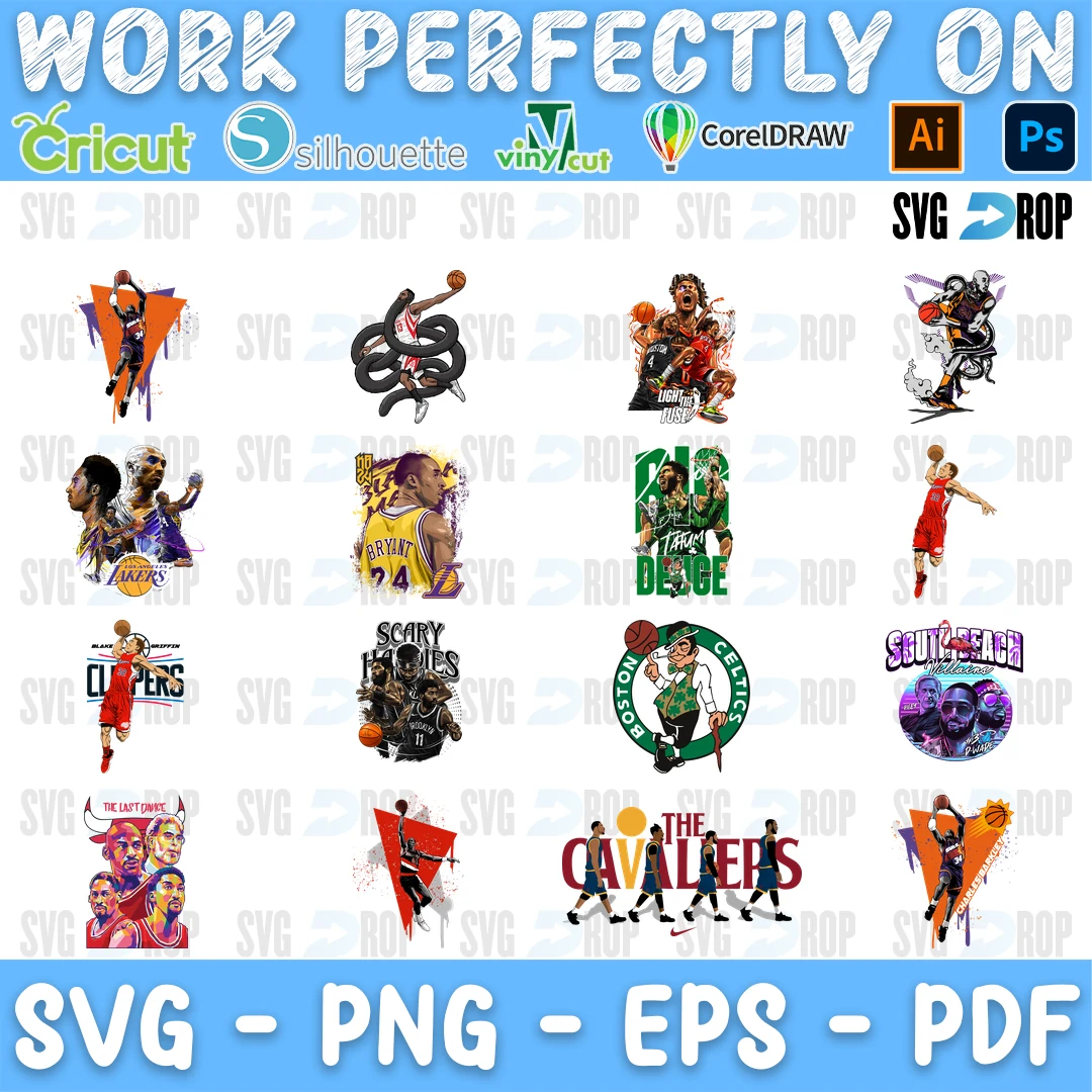 NBA Bootleg Vol 2 Bundle SVG