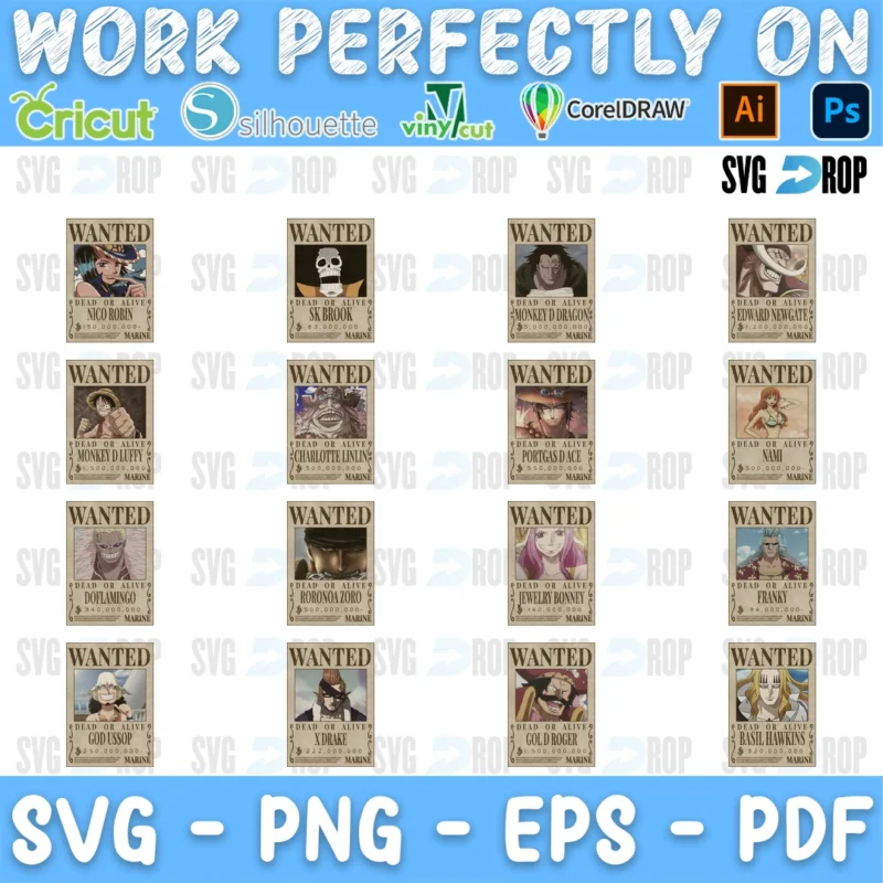 Onepiece Vectorize SVG bundle