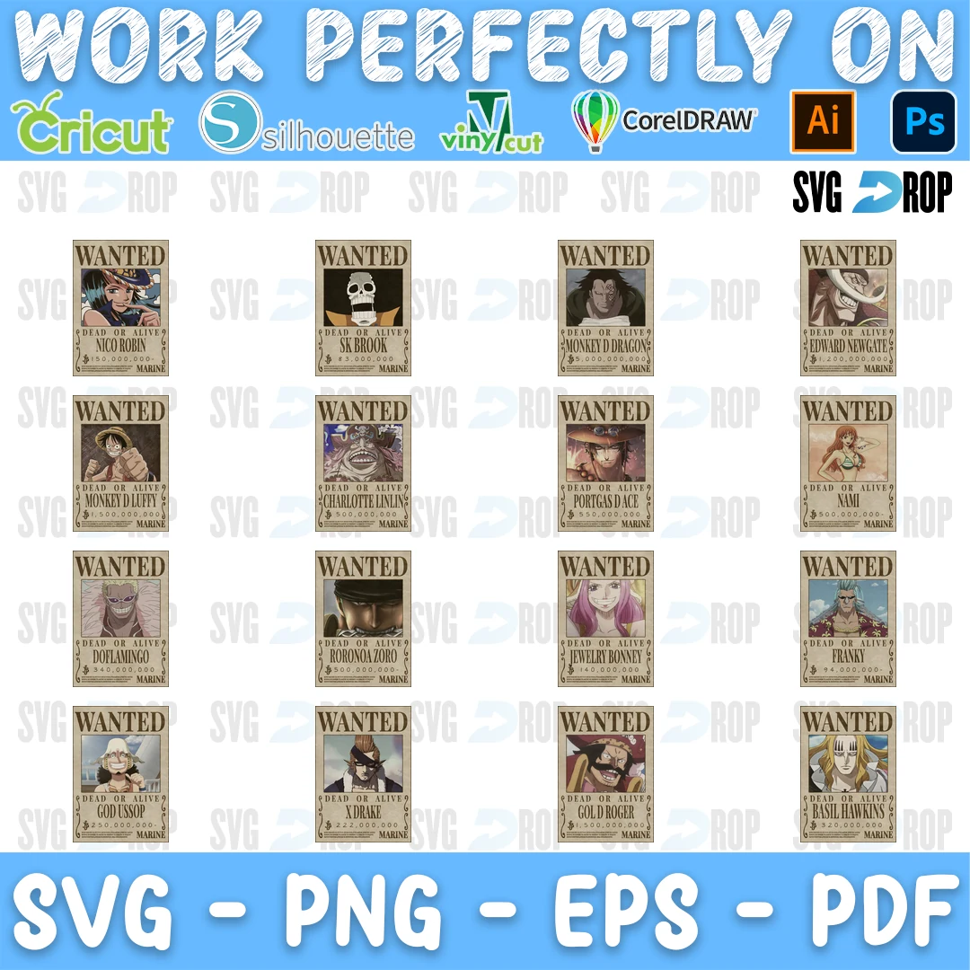 Onepiece Vectorize SVG bundle