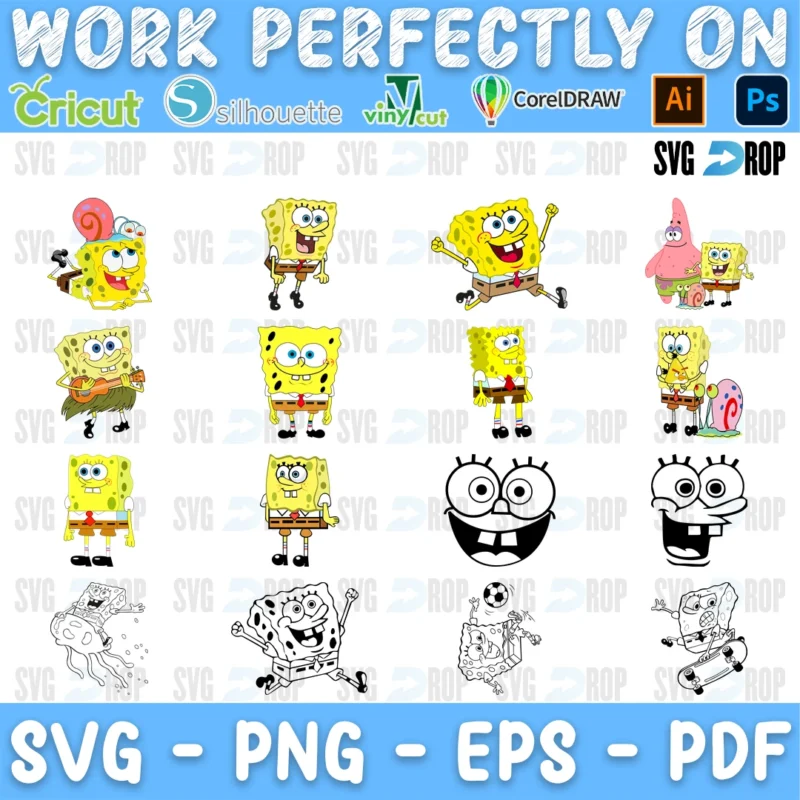 Spongebob SVG bundle