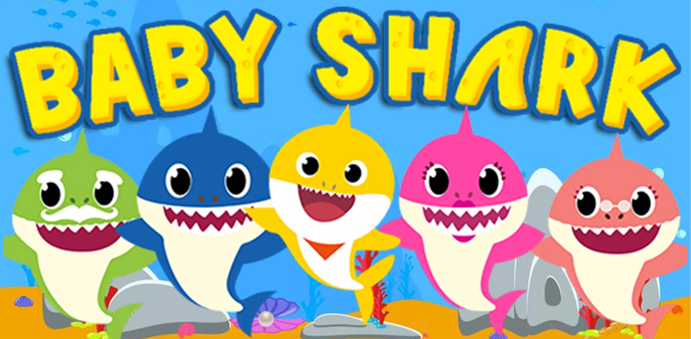 Baby Shark Logo Sippy Cup Design 12 oz sippy cup sublimation wrap