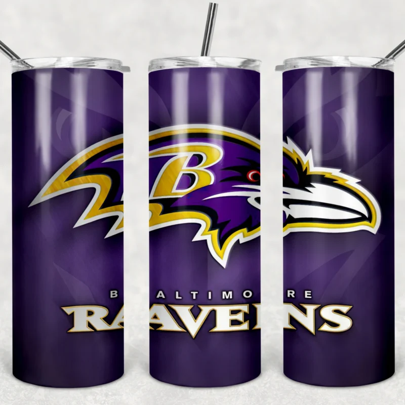 Baltimore Ravens 20 oz tumbler sublimation wrap
