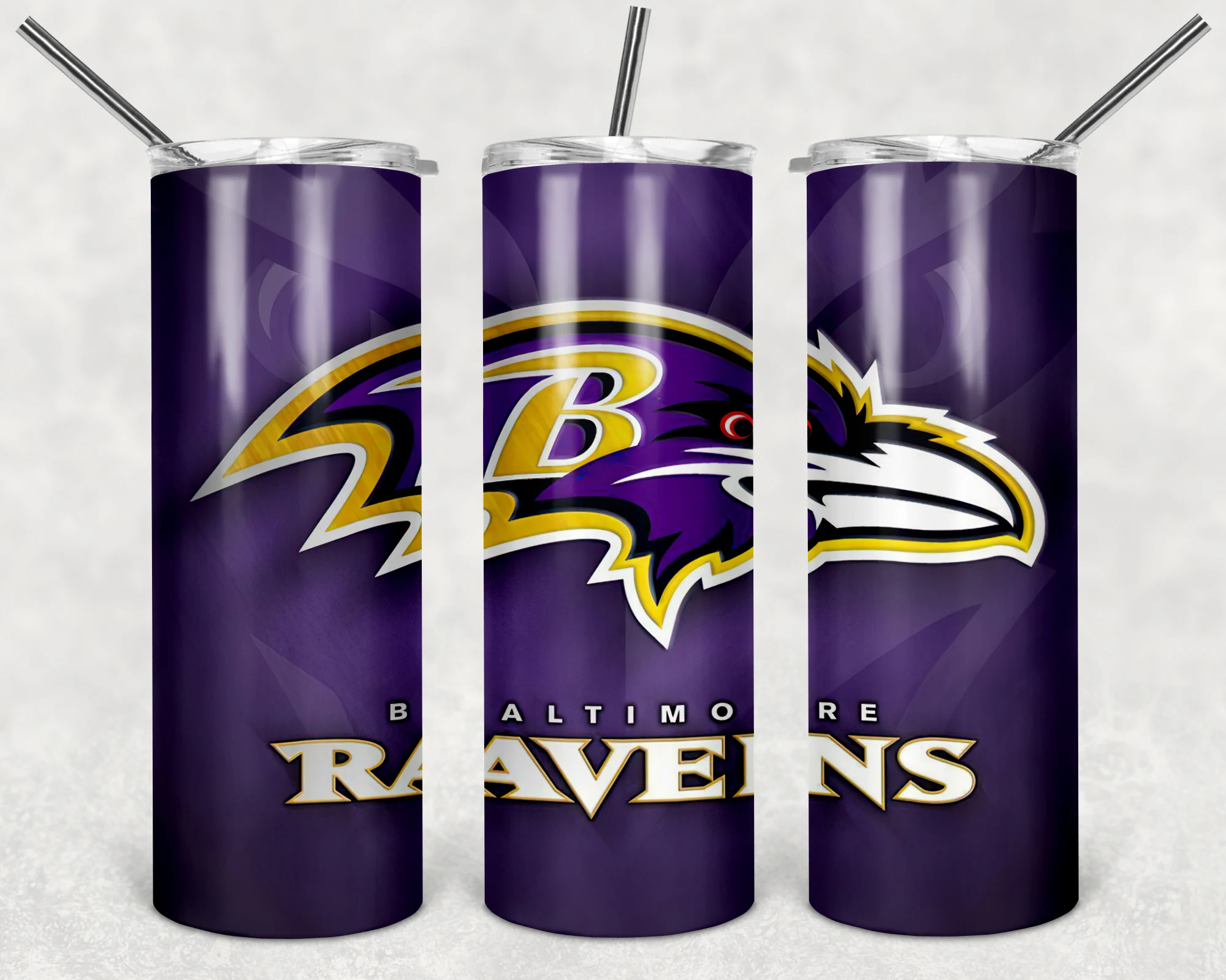 Baltimore Ravens 20 oz tumbler sublimation wrap