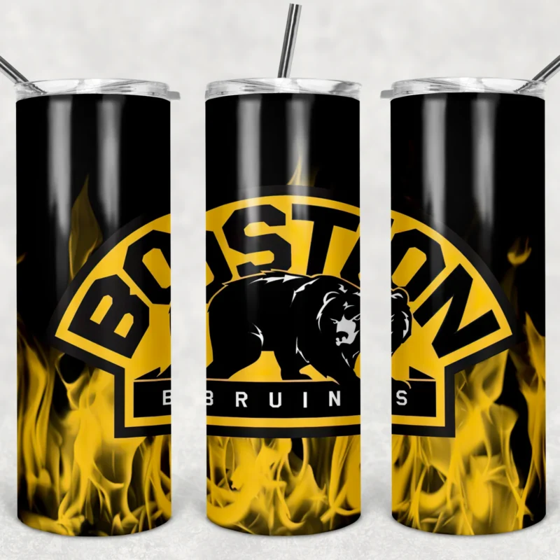 Boston Bruins 20 oz tumbler sublimation wrap
