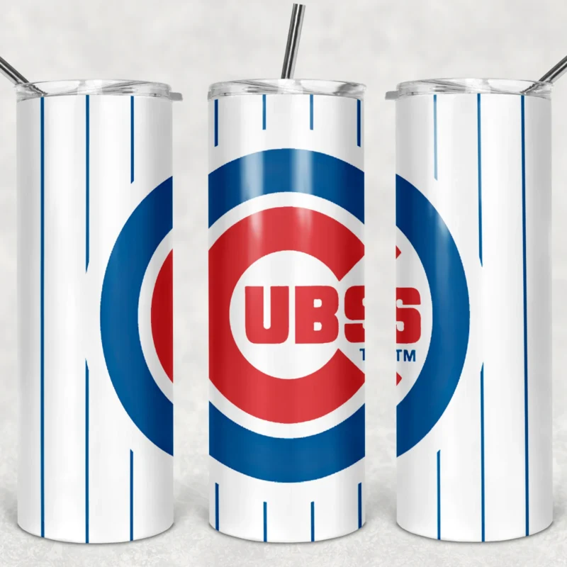 Chicago Cubs 20 oz tumbler sublimation wrap