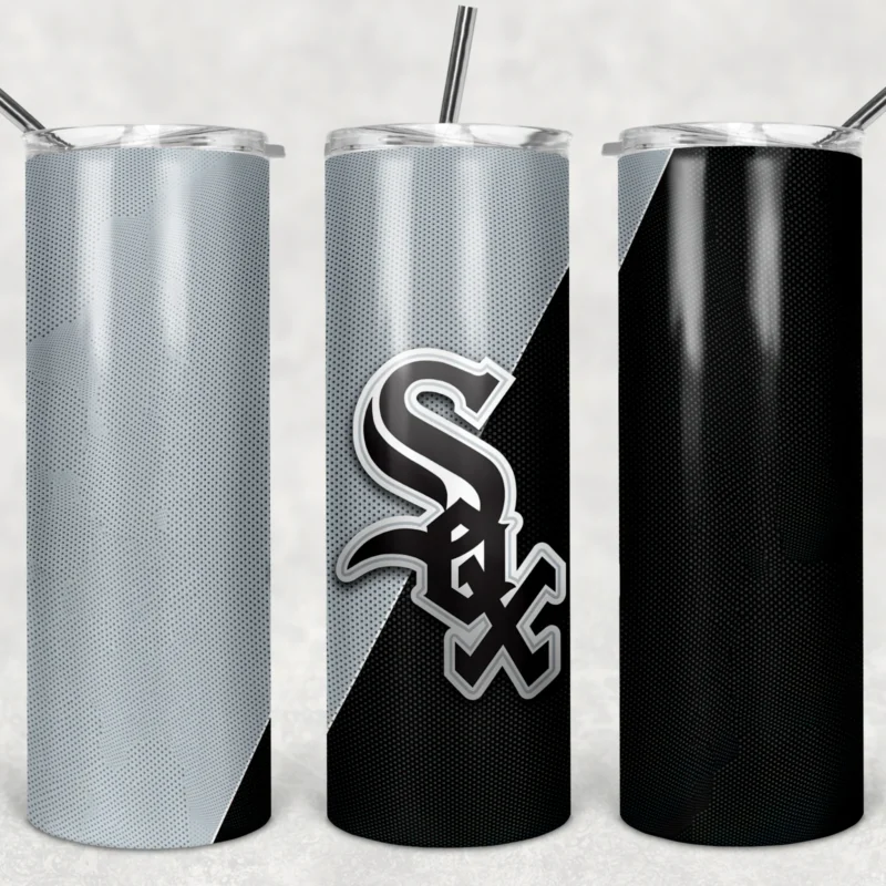 Chicago White Sox 20 oz tumbler sublimation wrap