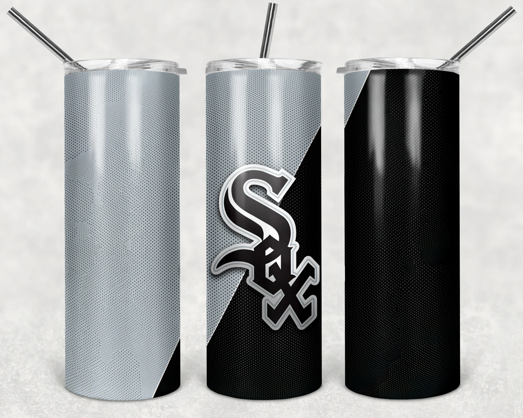 Chicago White Sox 20 oz tumbler sublimation wrap