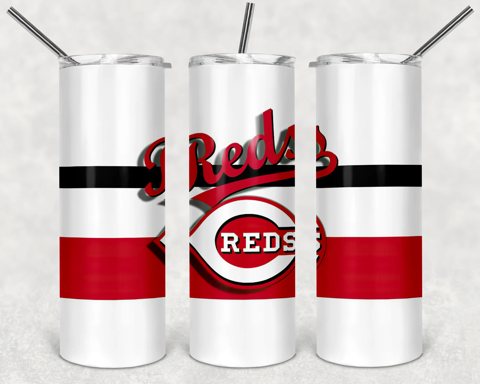 Cincinnati Reds 20 oz tumbler sublimation wrap