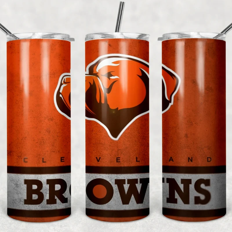 Cleveland Browns 20 oz tumbler sublimation wrap