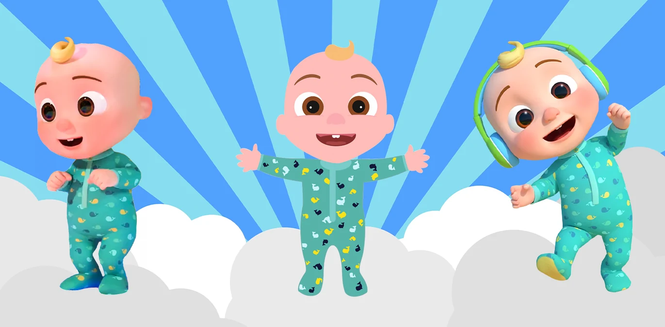 Cocomelon JJ Pajama Clouds Sippy Cup Design 12 oz sippy cup sublimation wrap