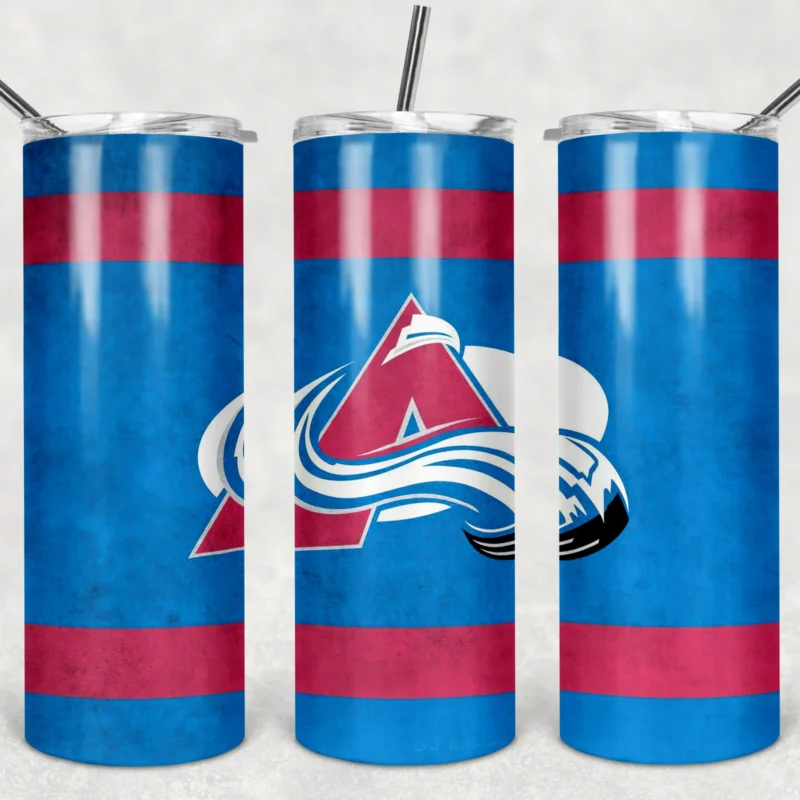 Colorado Avalanche 20 oz tumbler sublimation wrap