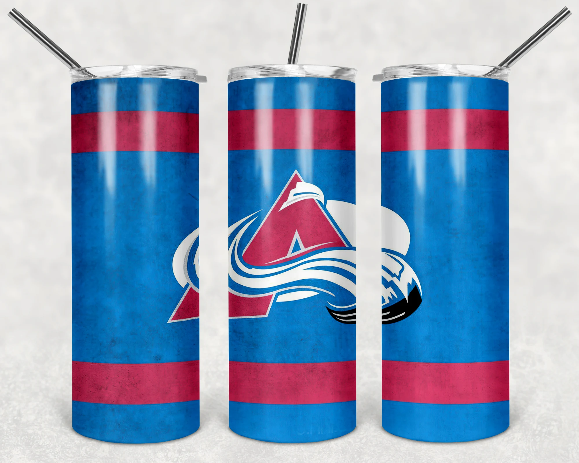 Colorado Avalanche 20 oz tumbler sublimation wrap