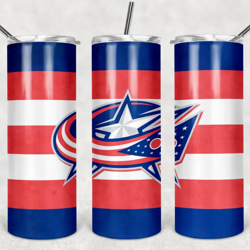 Columbus Blue Jackets 20 oz tumbler sublimation wrap