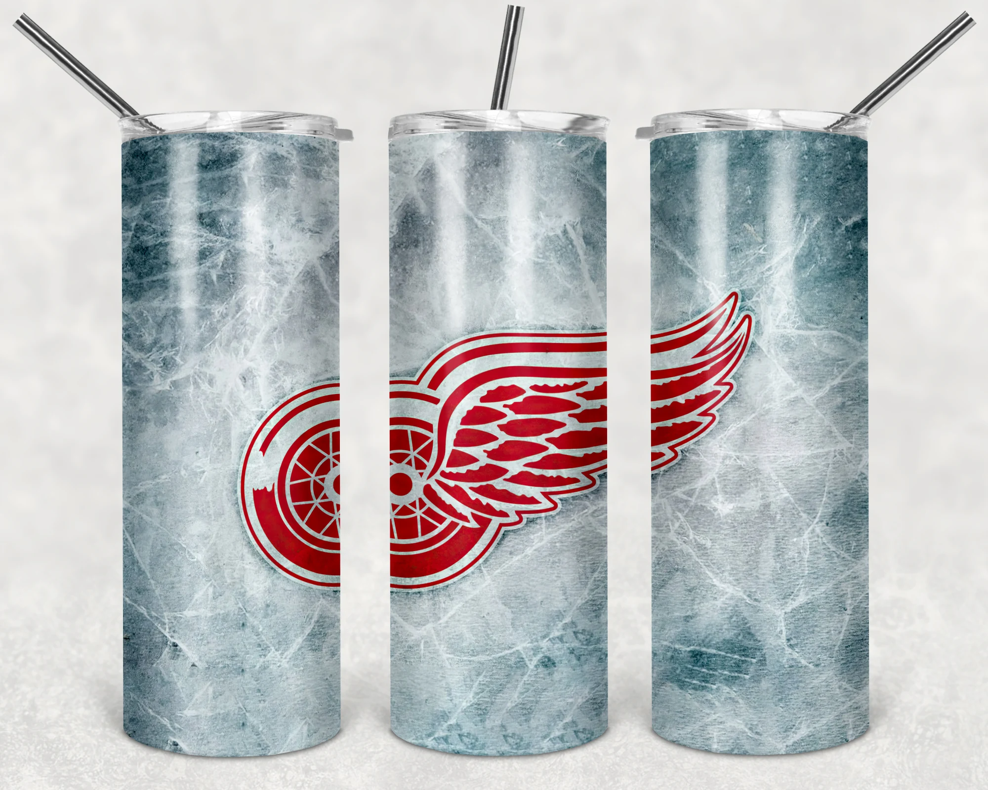 Detroit Red Wings 20 oz tumbler sublimation wrap