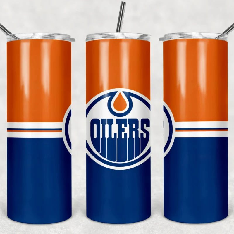 Edmonton Oilers 20 oz tumbler sublimation wrap