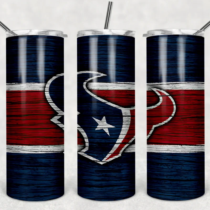 Houston Texans 20 oz tumbler sublimation wrap