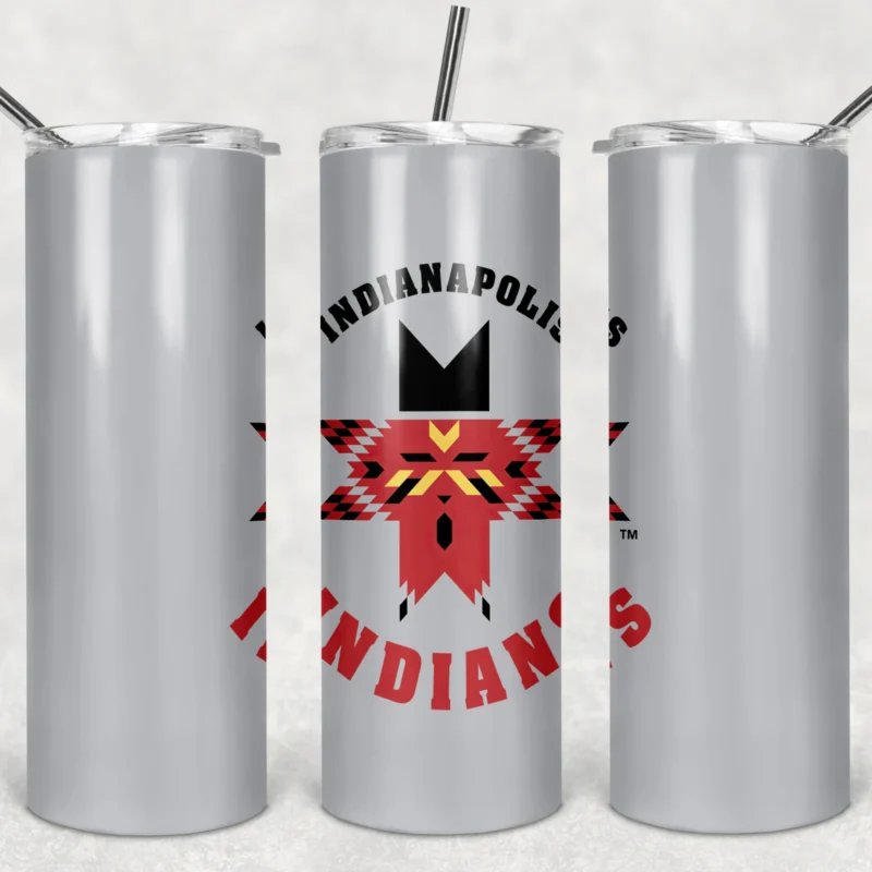 Indianapolis Indians 20 oz tumbler sublimation wrap