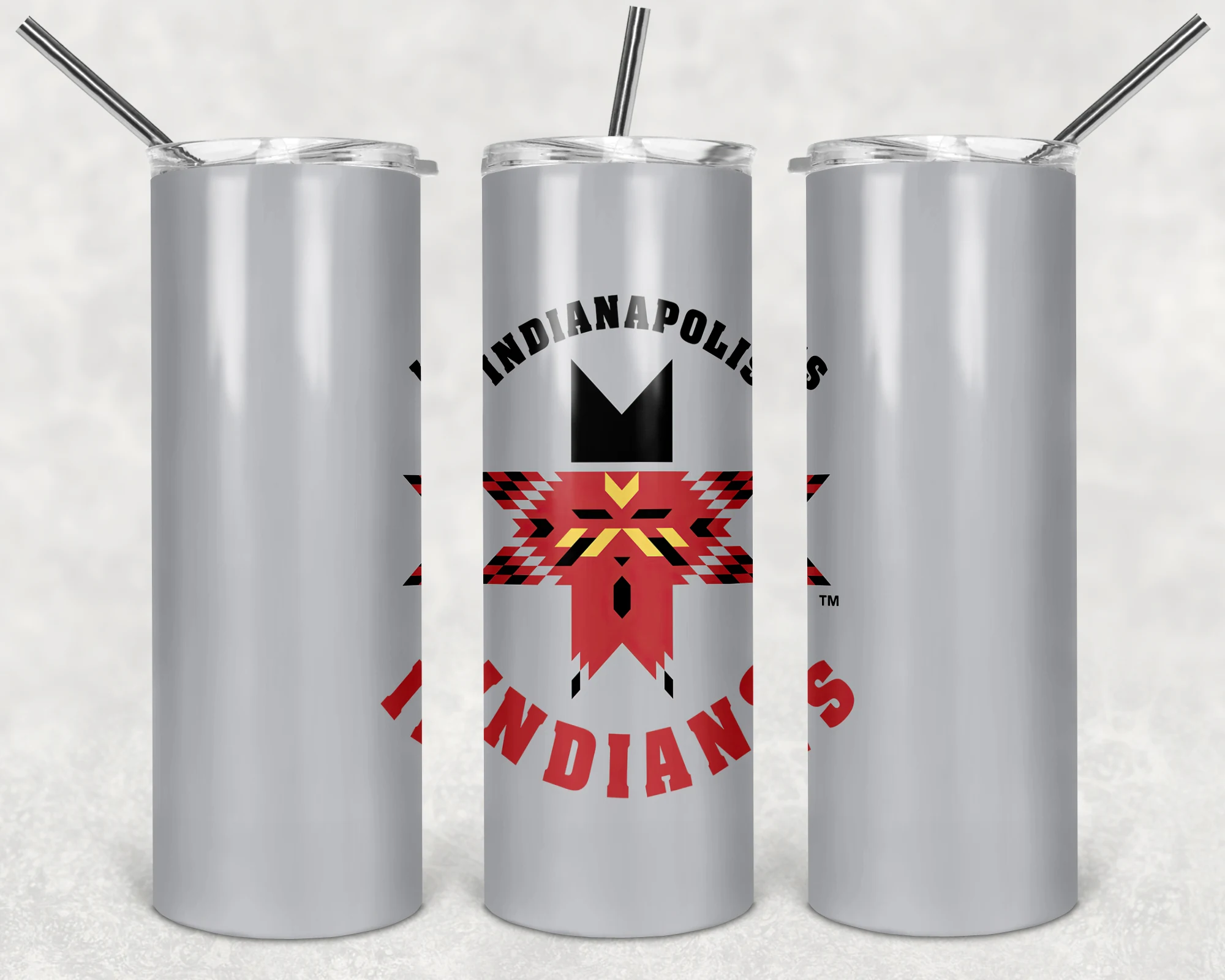 Indianapolis Indians 20 oz tumbler sublimation wrap