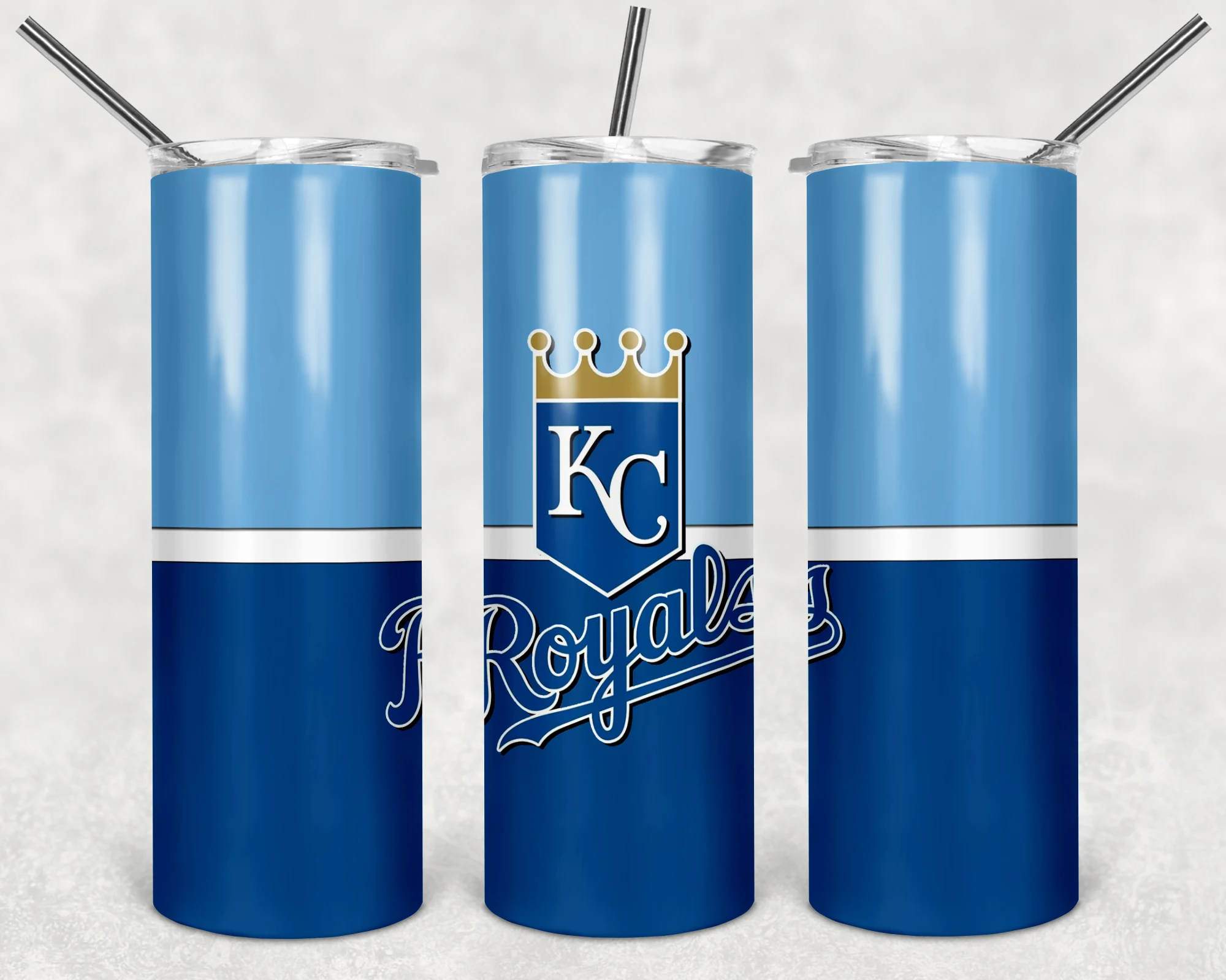 Kansas City Royals 20 oz tumbler sublimation wrap