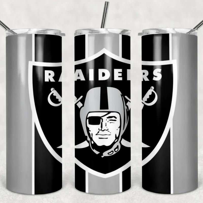 Las Vegas Raiders 20 oz tumbler sublimation wrap