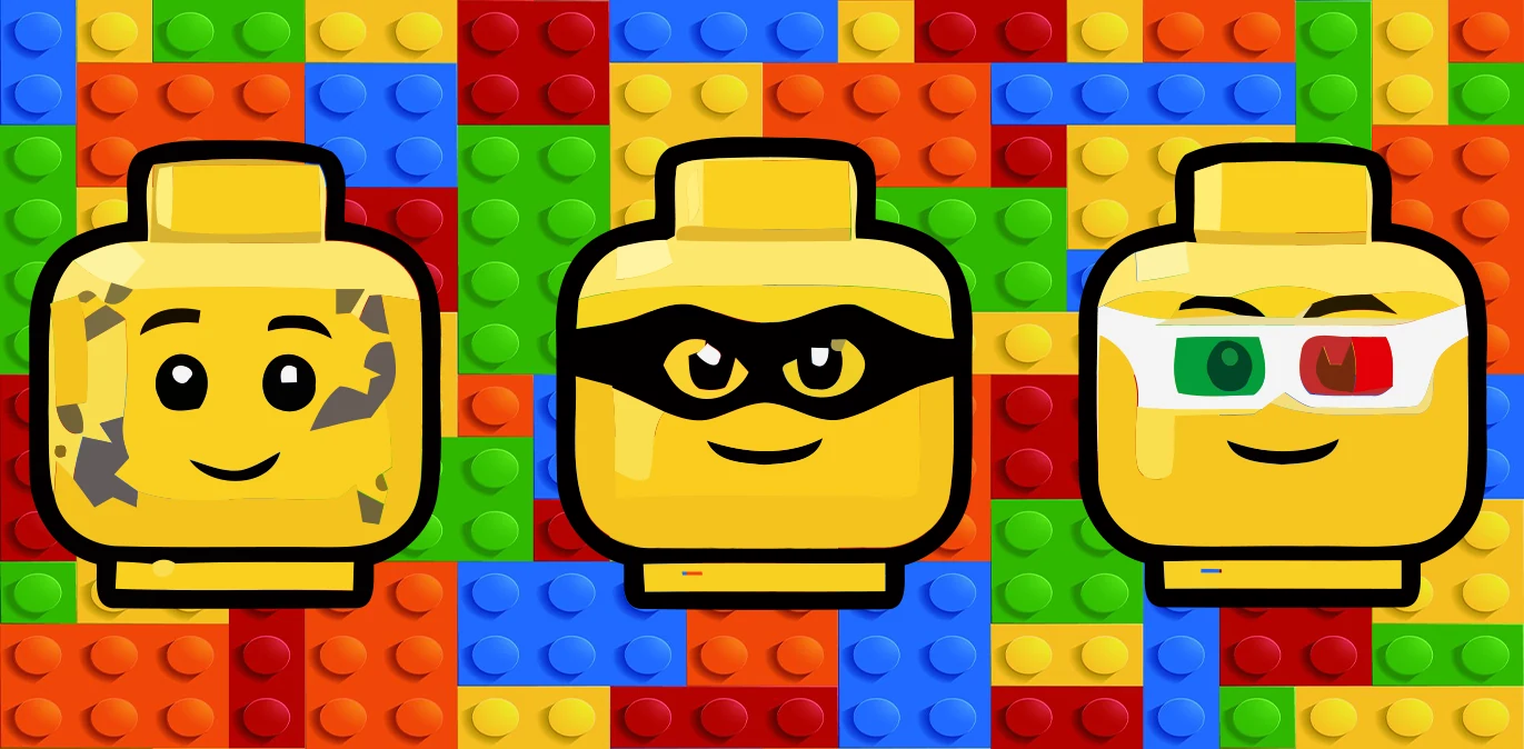Lego Head Mask and Glasses Sippy Cup Design 12 oz sippy cup sublimation wrap