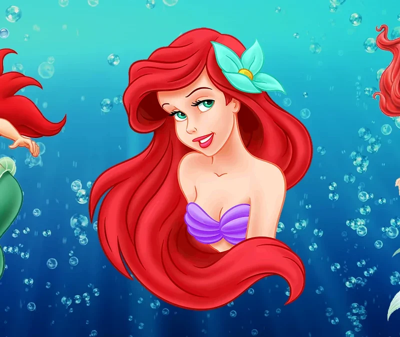 Little Mermaid Ariel Underwater Sippy Cup Design 12 oz sippy cup sublimation wrap