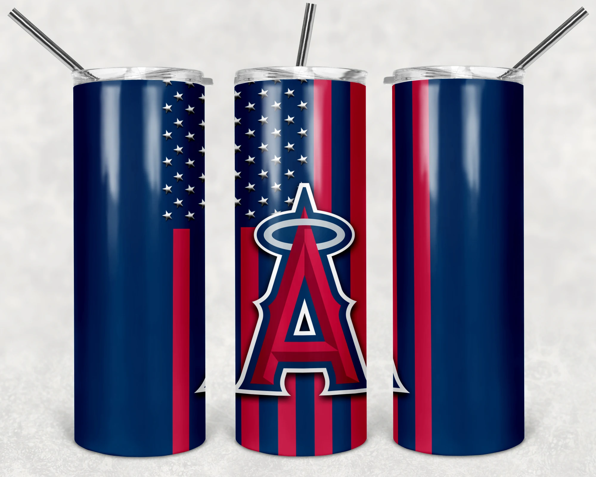 Los Angeles Angels 20 oz tumbler sublimation wrap