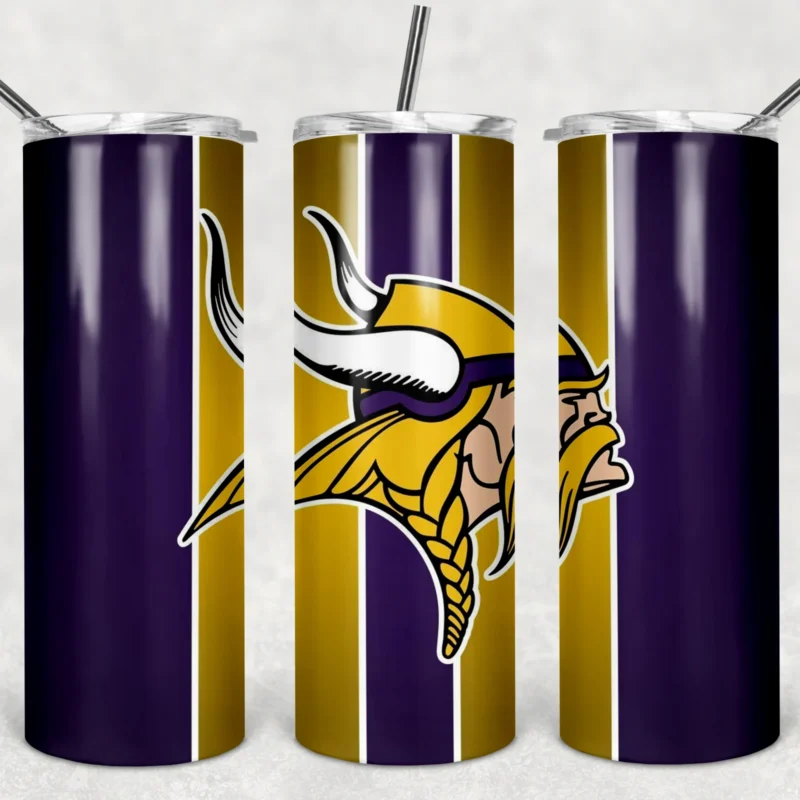Minnesota Vikings 20 oz tumbler sublimation wrap