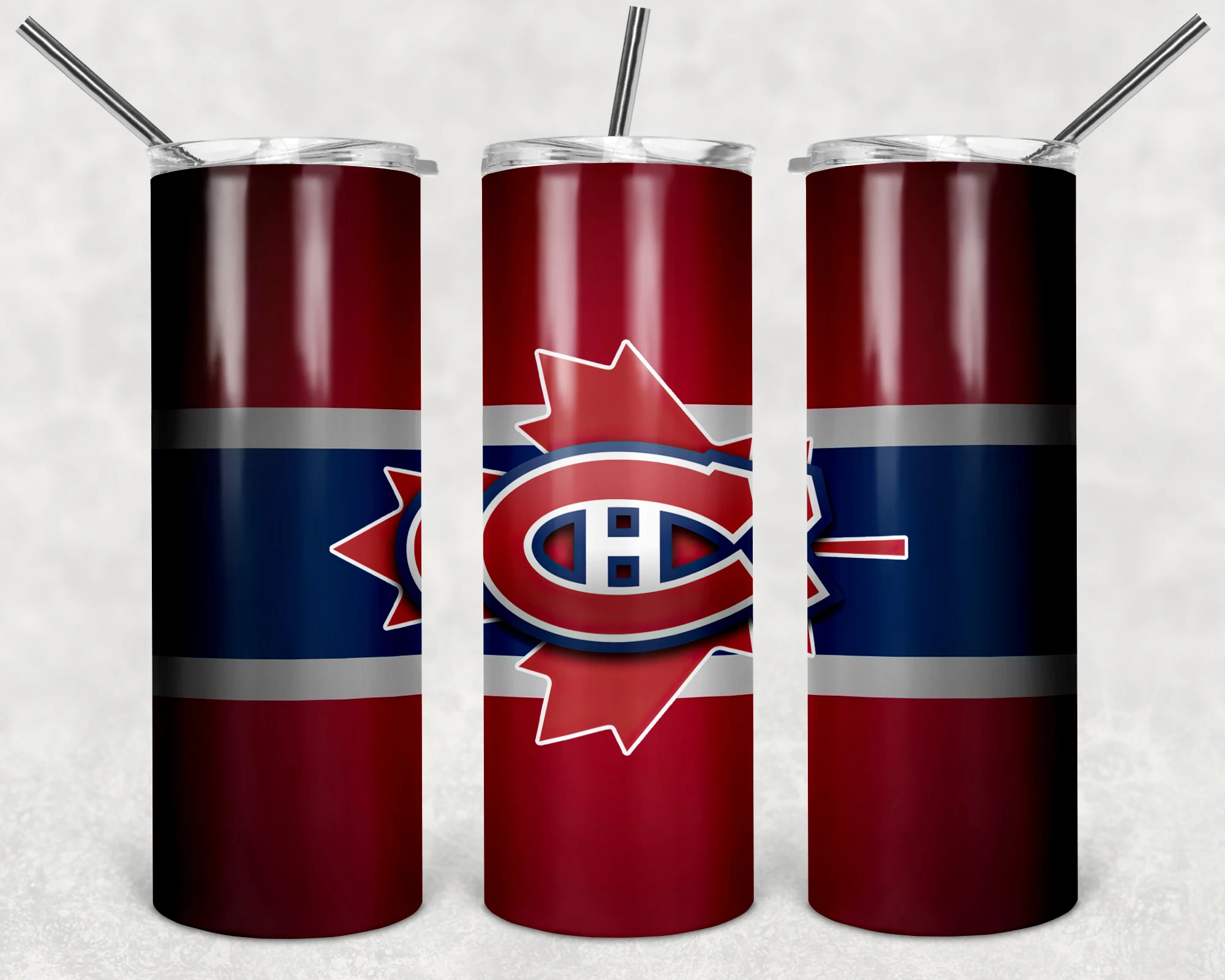 Montreal Canadiens 20 oz tumbler sublimation wrap